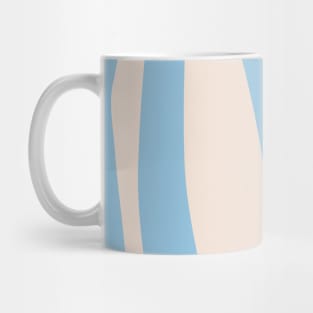 Retro blue stripes Mug